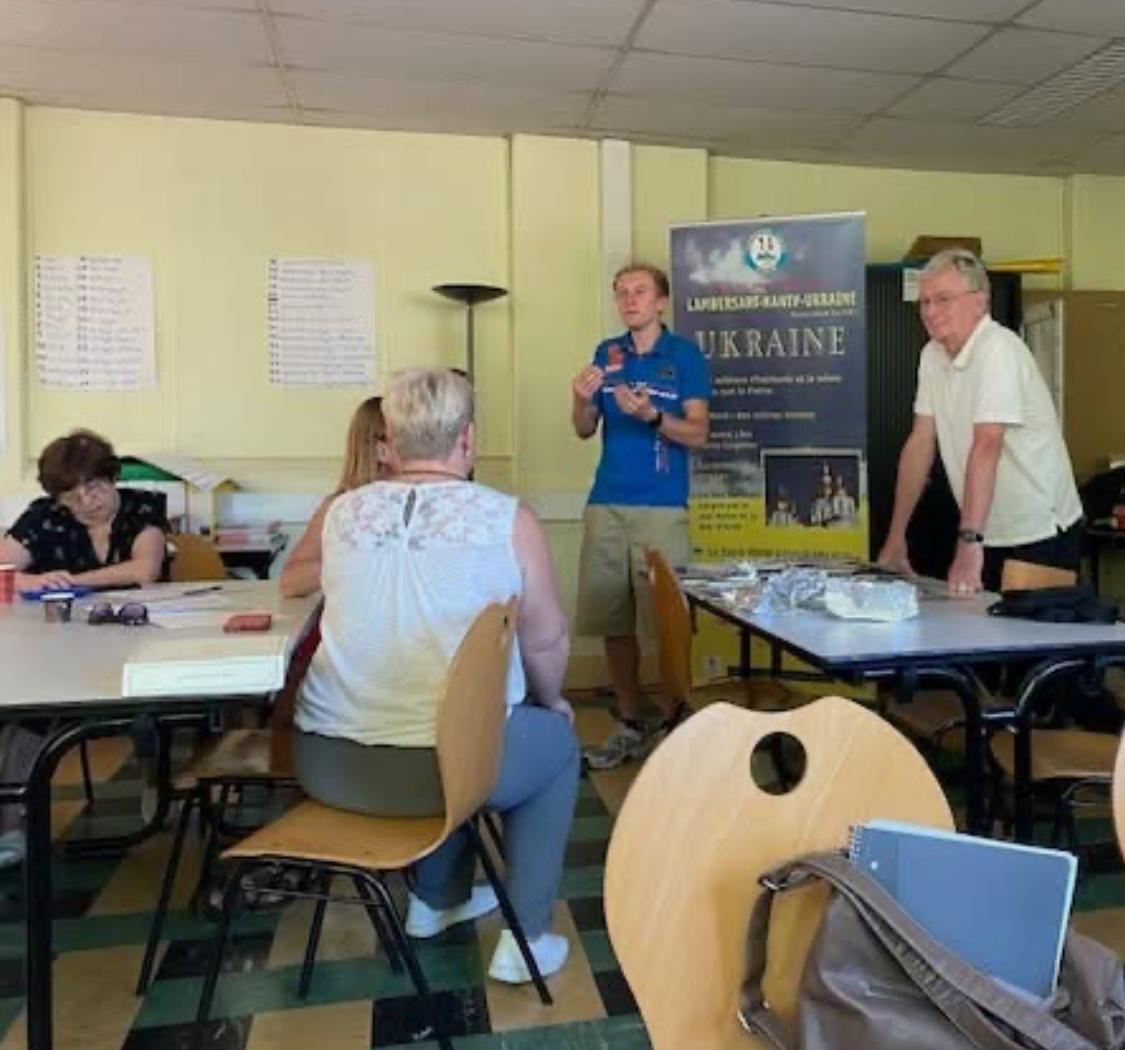 Un cours de français de l’association