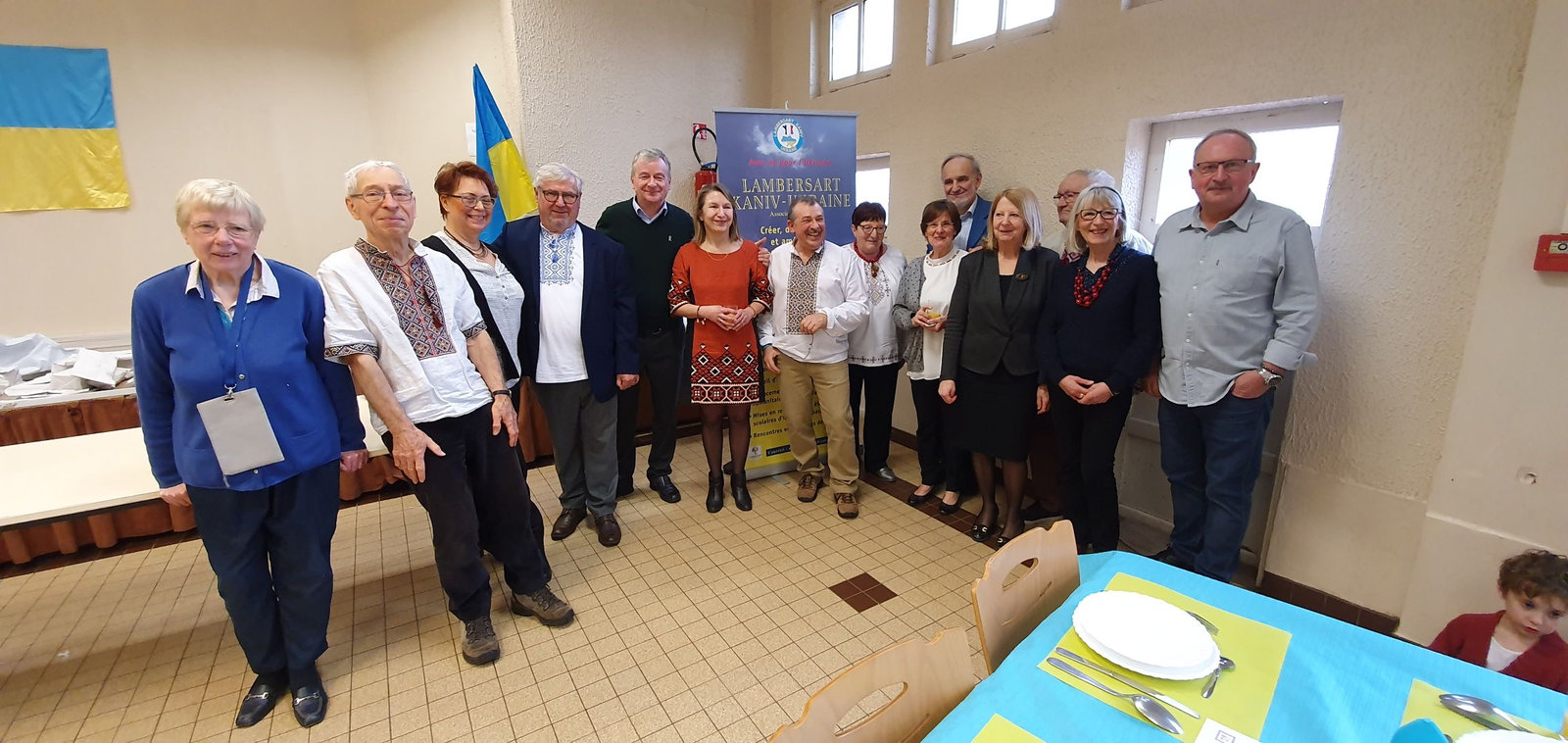 Les organisateurs du repas ukrainien